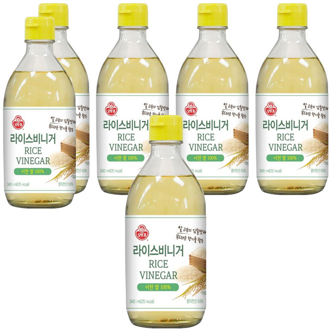 오뚜기 라이스비니거, 6개, 345ml