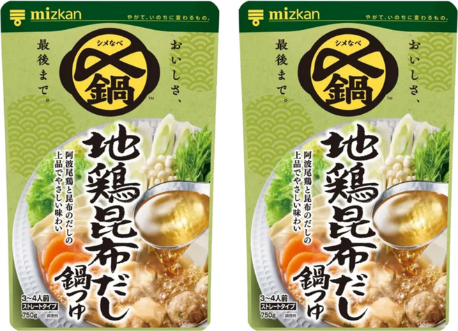 mizkan 味滋康 雞昆布鍋高湯, 750g, 2包