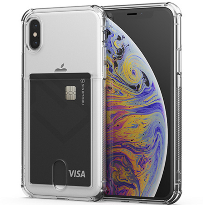 신지모루 범퍼 강화 4DX 에어팁 카드 수납 휴대폰 케이스