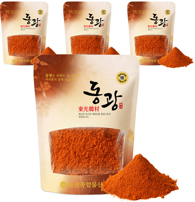 동광한방몰 식용 치자 가루 분말, 500g, 4개