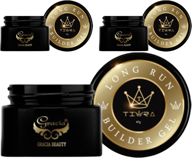 그라시아재팬 티아라 롱런 빌더 젤 네일글루 40g, 3개