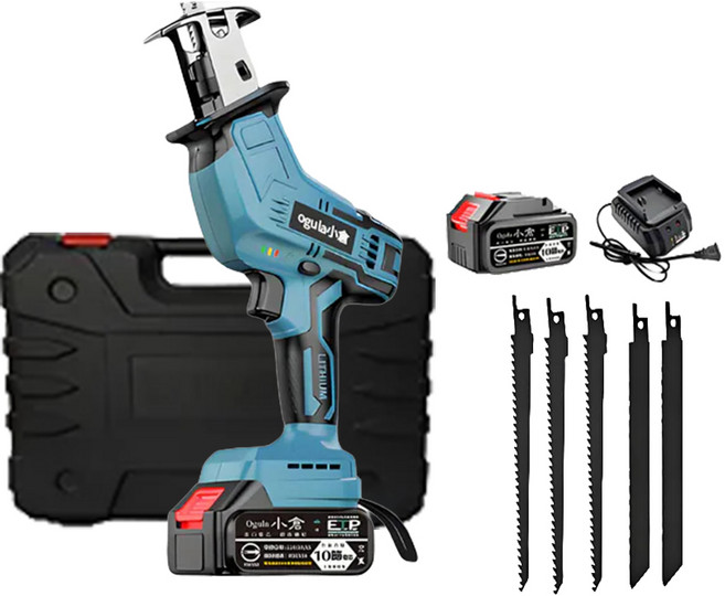 Ogula 小倉 電鋸/無刷馬刀鋸 十節一電一充 附堅固塑箱 + 配件, 1套