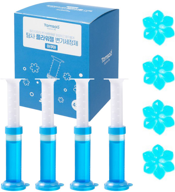 탐사 젤타입 변기세정제 아쿠아 플라워젤, 160g, 1개