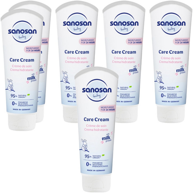 사노산 2.0 베이비 케어 크림, 100ml, 6개