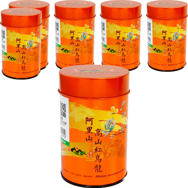 有嘉木茶研所 阿里山高山紅烏龍 75g 茶香縈繞回甘順口, 1入, 6罐