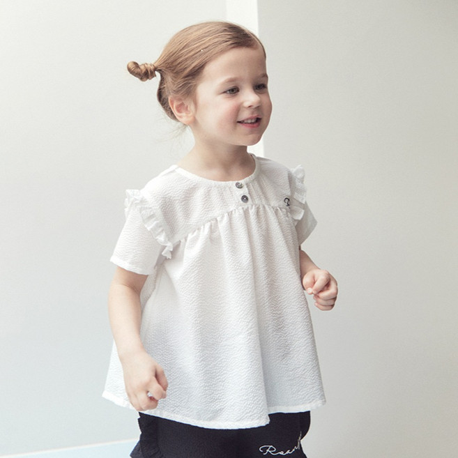 로아앤제인 시어서커 마로니에 블라우스