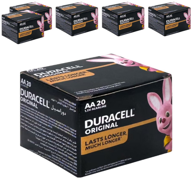 DURACELL 金頂 台灣公司貨 經典鹼性AA電池 3號, 20個裝, 6盒