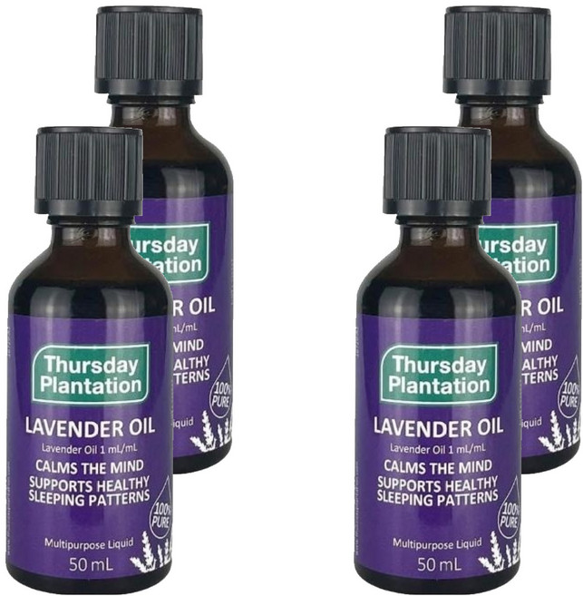 Thursday Plantation 星期四農莊 精油 薰衣草, 50ml, 4瓶