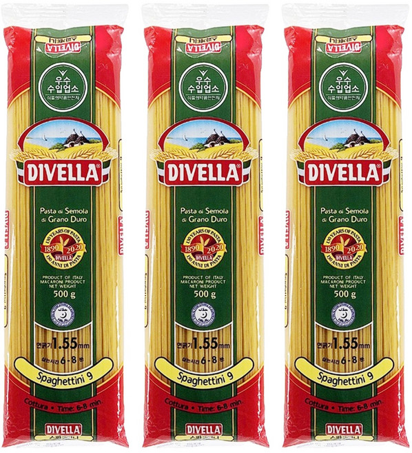 디벨라 new 스파게티니, 500g, 3개