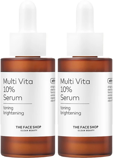 더페이스샵 올티밋 멀티 비타 10퍼센트 세럼, 30ml, 2개 - 쿠팡