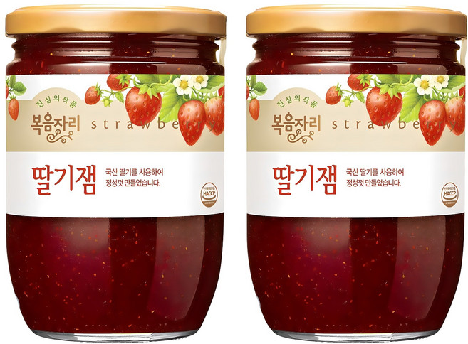 복음자리 딸기잼, 640g, 2개