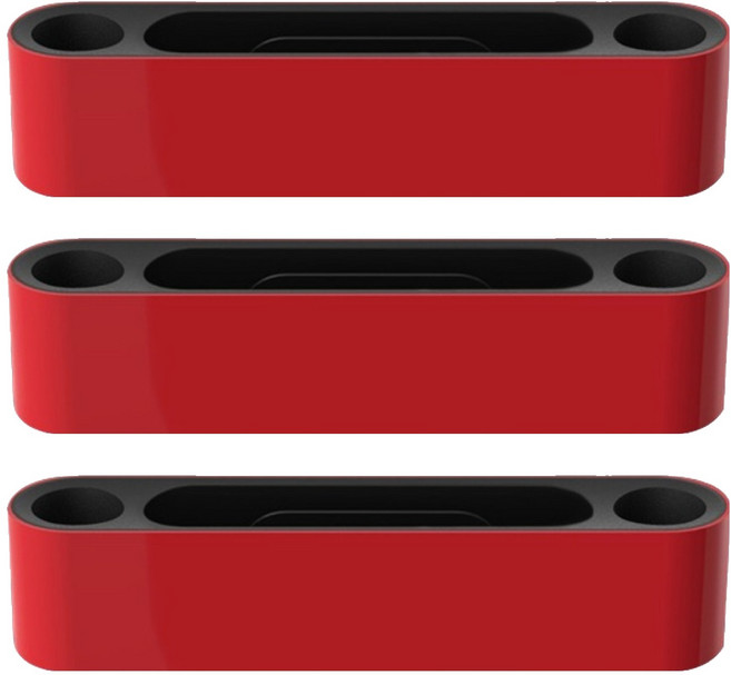 aplum 슬림 오거나이저, 레드, 3개