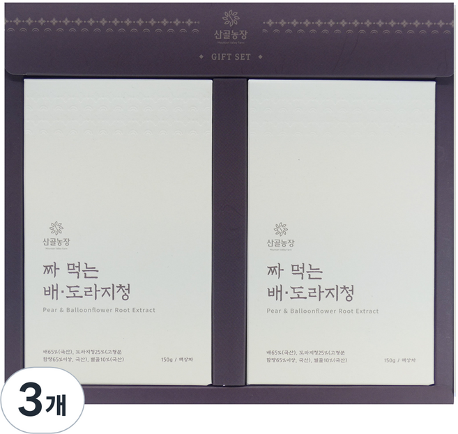 산골농장 짜먹는 배도라지청, 10g, 30개입, 3개