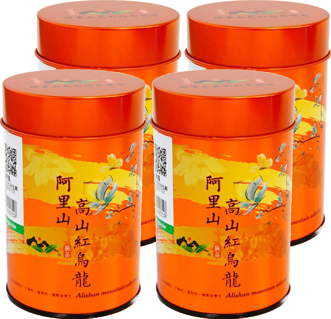 有嘉木茶研所 阿里山高山紅烏龍 75g 茶香縈繞回甘順口, 1入, 4罐
