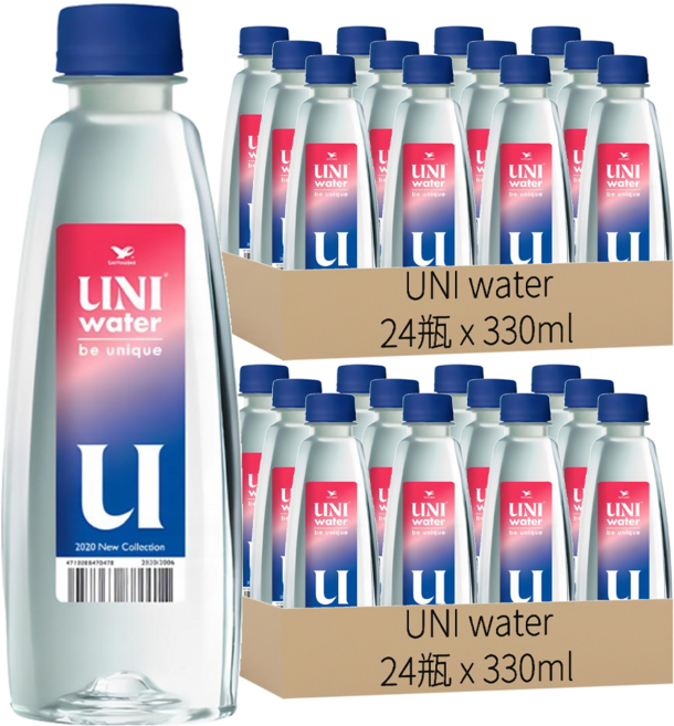UNI water 純水, 330ml, 48瓶