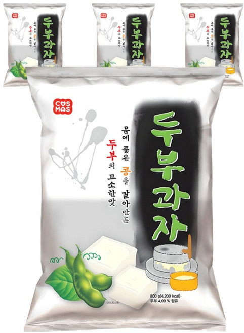 코스모스제과 두부과자, 800g, 4개