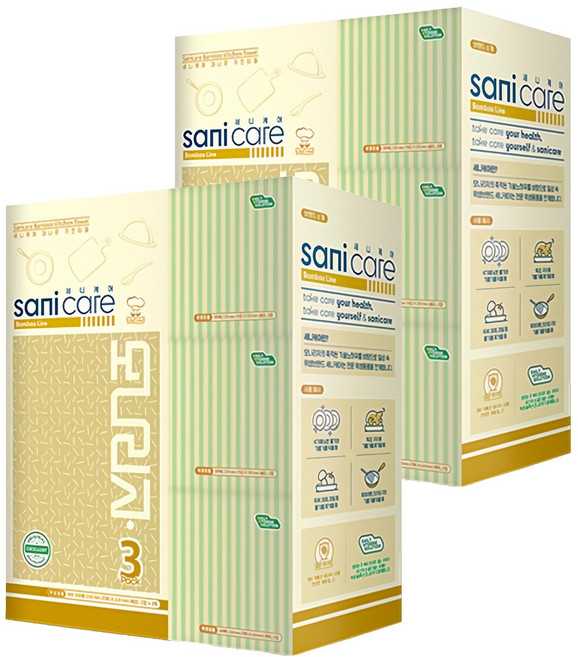 모나리자 세니케어 대나무 뽑아쓰는 키친타올, 6개, 100개입