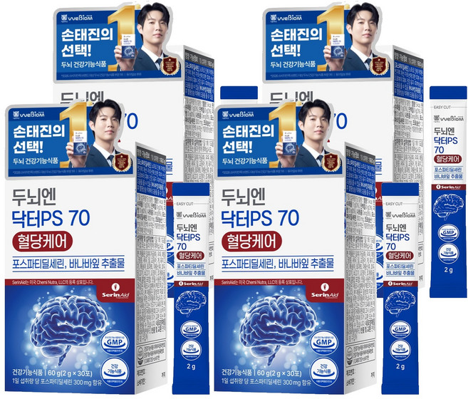 위바이옴 두뇌엔 닥터PS 70 혈당케어 30p, 60g, 4개