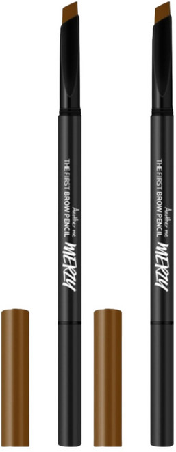 MERZY 超顯色持久眉筆 0.3g, B3 Almond Brown, 2支