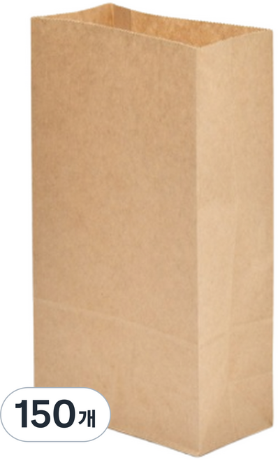 Packguy 一般牛皮紙方底袋 迷你, 1入, 150個