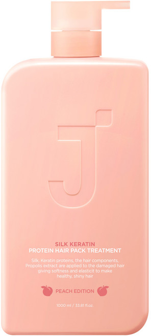 제이숲 실크 케라틴 단백질 트리트먼트 피치 에디션, 1L, 1개