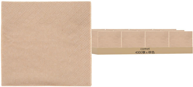 comet 餐巾紙, 棕色, 4000張, 1箱