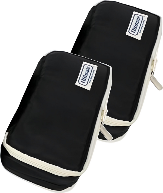 morning glory 新 收納大魔王 絨毛筆袋 ver 3, 2個, 黑色