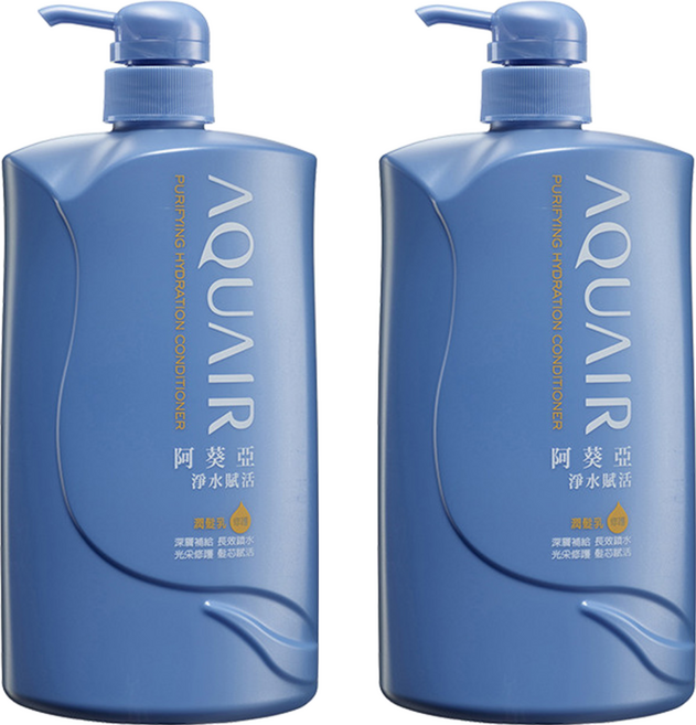 AQUAIR 阿葵亞 淨水賦活潤髮乳, 1L, 2瓶