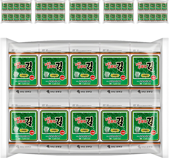 소문난오부자 파래 도시락김 20p, 5g, 120개