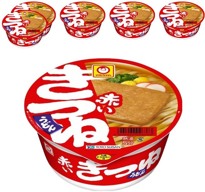 Maruchan Aka Midori 烏龍麵碗麵 豆皮風味, 96g, 6入