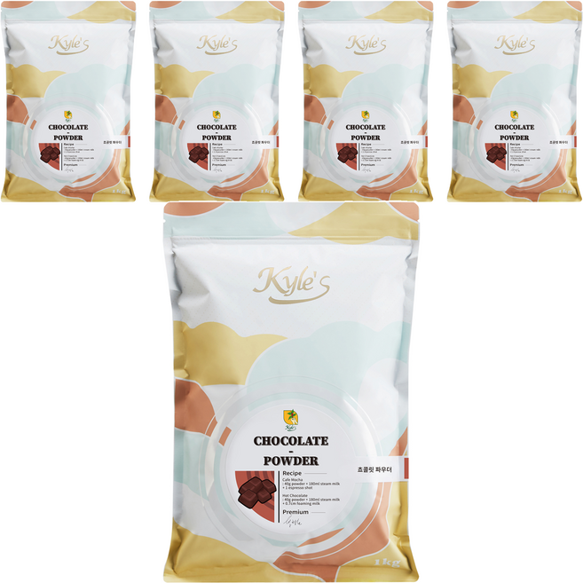 카일스 초콜릿 파우더, 1kg, 5개, 1개입