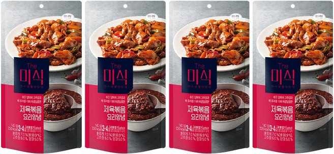 더미식 제육볶음 양념, 140g, 4개
