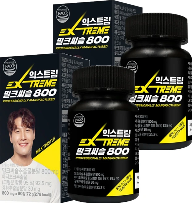 익스트림 밀크씨슬 800, 90정, 2개 - 쿠팡