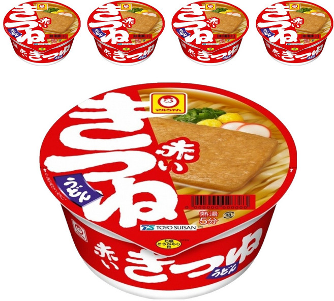 Maruchan Aka Midori 烏龍麵碗麵 豆皮風味, 96g, 5入