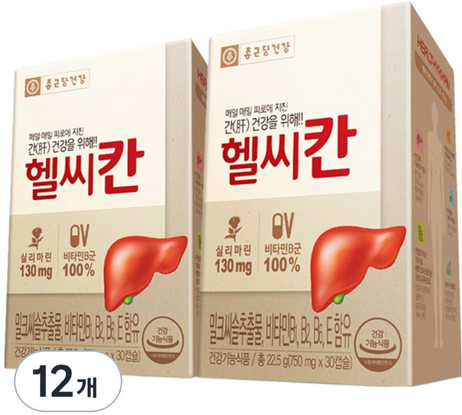 종근당건강 헬씨칸, 30정, 12개