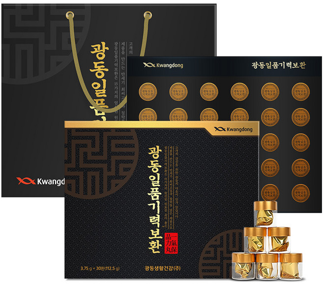 광동 일품기력보환 30환 + 쇼핑백 세트, 112.5g, 1개