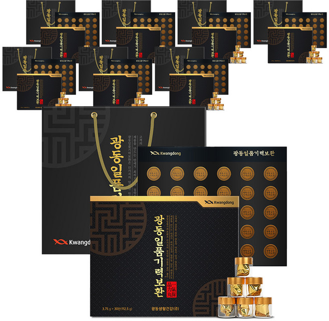광동 일품기력보환 30환 + 쇼핑백 세트, 112.5g, 8개
