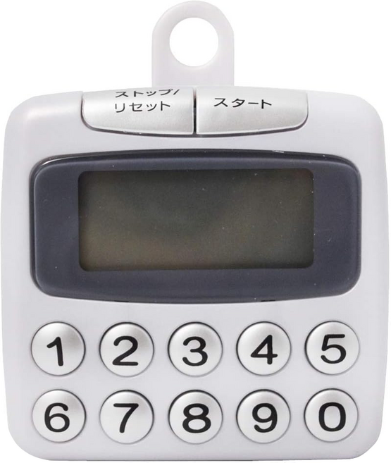 dretec 計時器 DK-5101 8 x 7.5 x 2.3cm, White Series, 1個, 方型