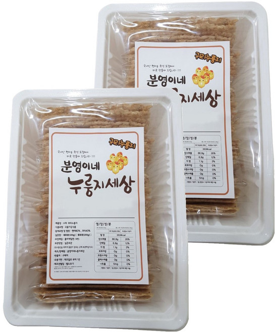 분영이네 누룽지세상 귀리누룽지, 250g, 2개