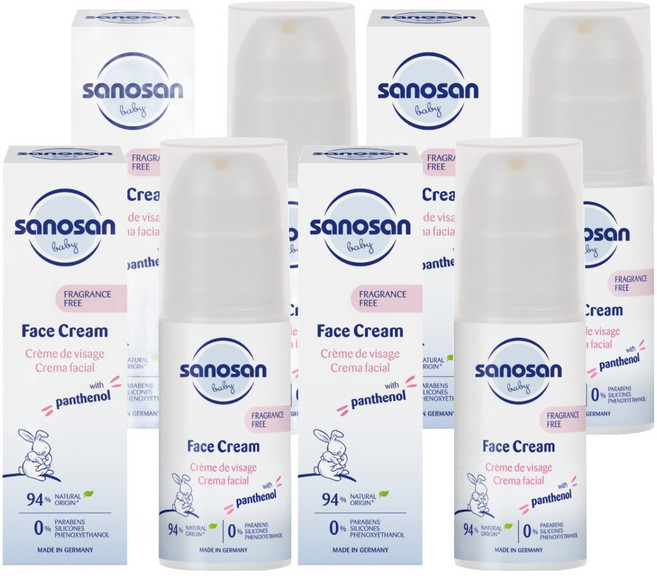 사노산 페이스 베이비 크림, 4개, 50ml
