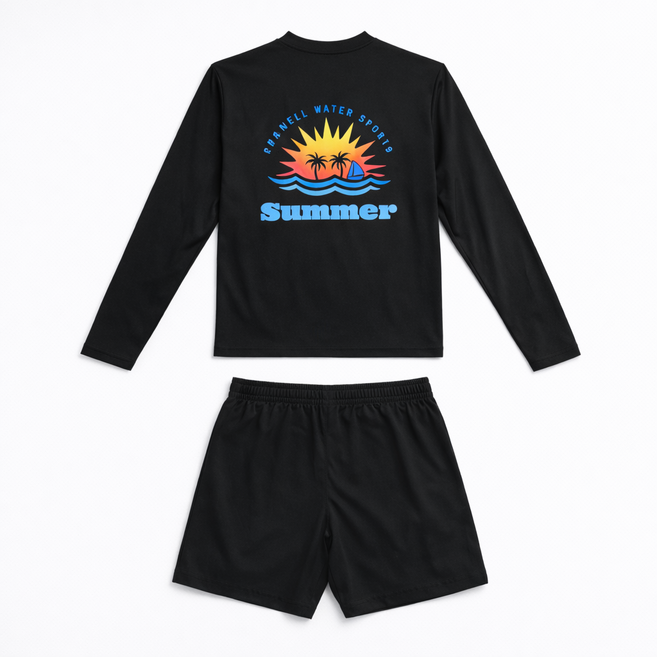 로드웰 루즈핏 선셋비치 래쉬가드 상하의 세트