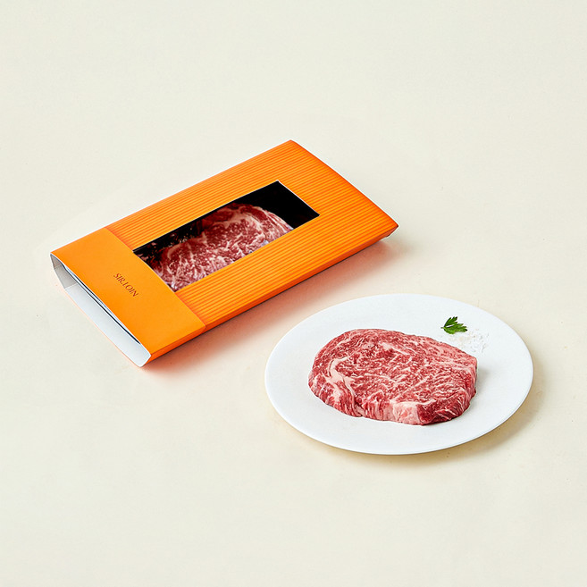 설로인 한우 1++(8)등급 꽃숙성등심 구이용 (냉장), 200g, 1개