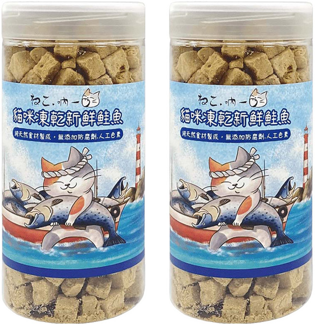Neko 吶一口 貓咪凍乾 含Omega-3, 新鮮鮭魚, 95g, 2罐
