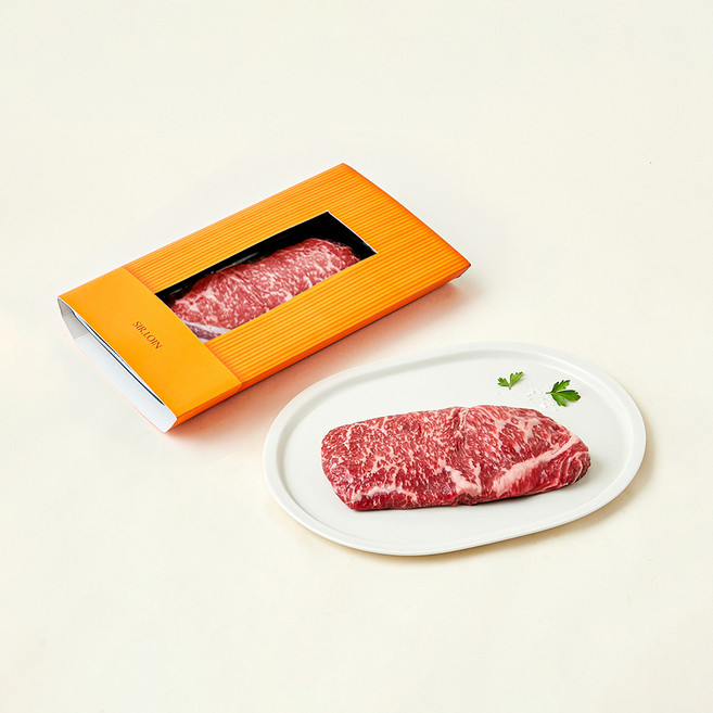 설로인 한우 1++(8)등급 채끝 구이용 (냉장), 300g, 1개