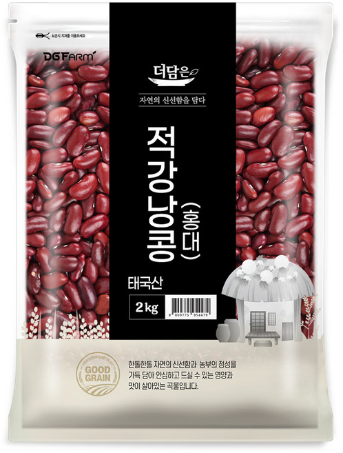더담은 적강낭콩 홍대, 2kg, 1개