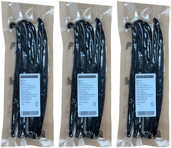 프리미엄 바닐라빈, 25g, 3개