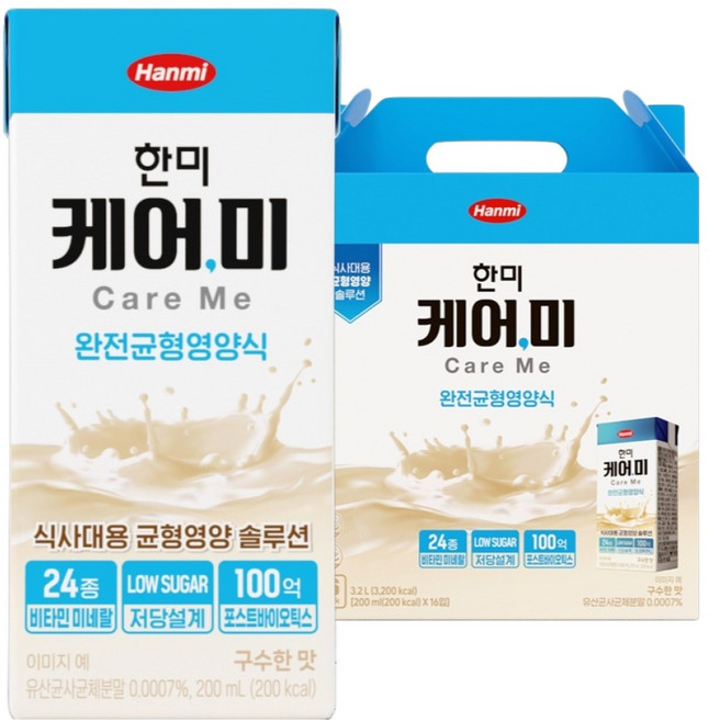 한미헬스 케어미 균형영양식, 200ml, 16개