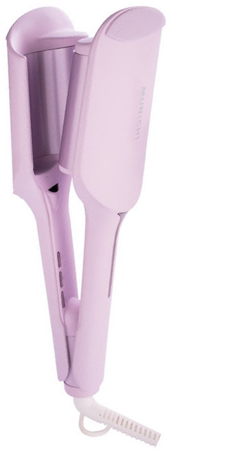 MUNICHI 沐尼黑 36MM負離子水波紋蛋捲夾 - 薰衣草紫 3段溫控 國際電壓, MR.36MM