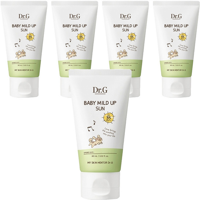 닥터지 베이비 마일드 업 선크림 SPF35 PA+++, 60ml, 5개