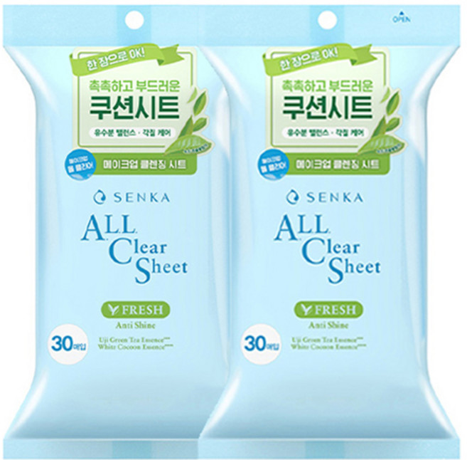 센카 올 클리어 시트 프레시, 30개입, 2개